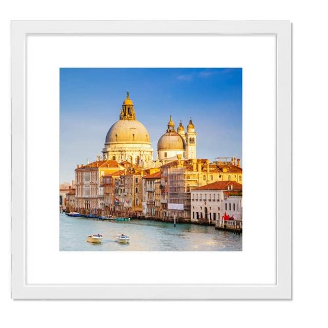 wyooxoo 20x20 Picture Frame White Solid Wood Poster Frame to Display Photos 16x16 with Mat or 20x20 without Mat,Wall Frame for Photos,Puzzle (1, 20x20 Inch)