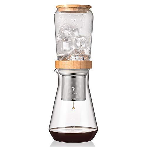 Soulhand Cold Brew Coffee Maker Cold Dripper Slow Drip Cold Coffee Brewer 6-8 cups /28oz with Adjustable Rate BPA Free Dripper,Stainless Steel Filter Loose Leaf Teapot Enjoy Low Acid Coffee