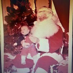 Baby Kara with Santa
