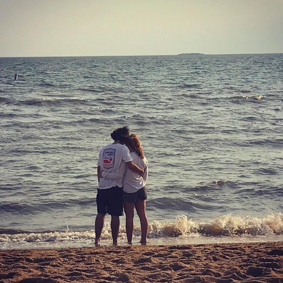 Andrew quickly realized Emily’s love for the beach.