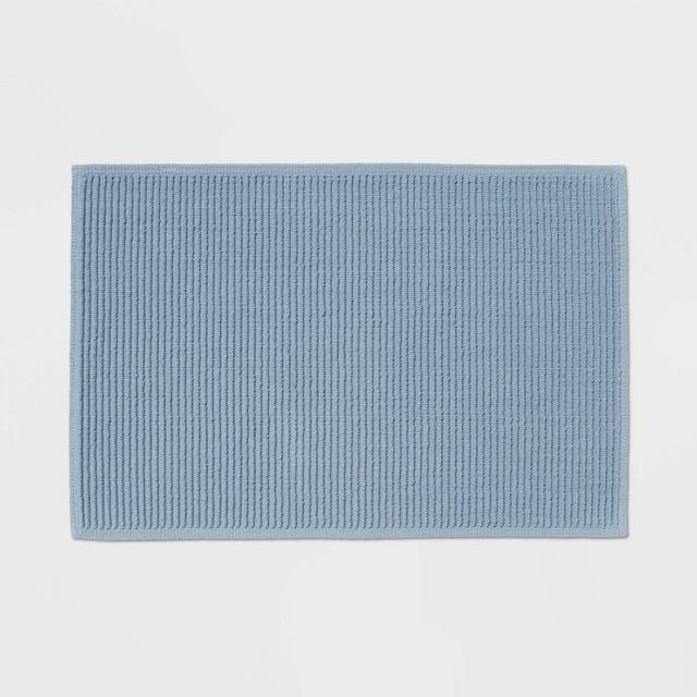 20"x30" Performance Plus Bath Mat Solid Light Blue - Threshold™