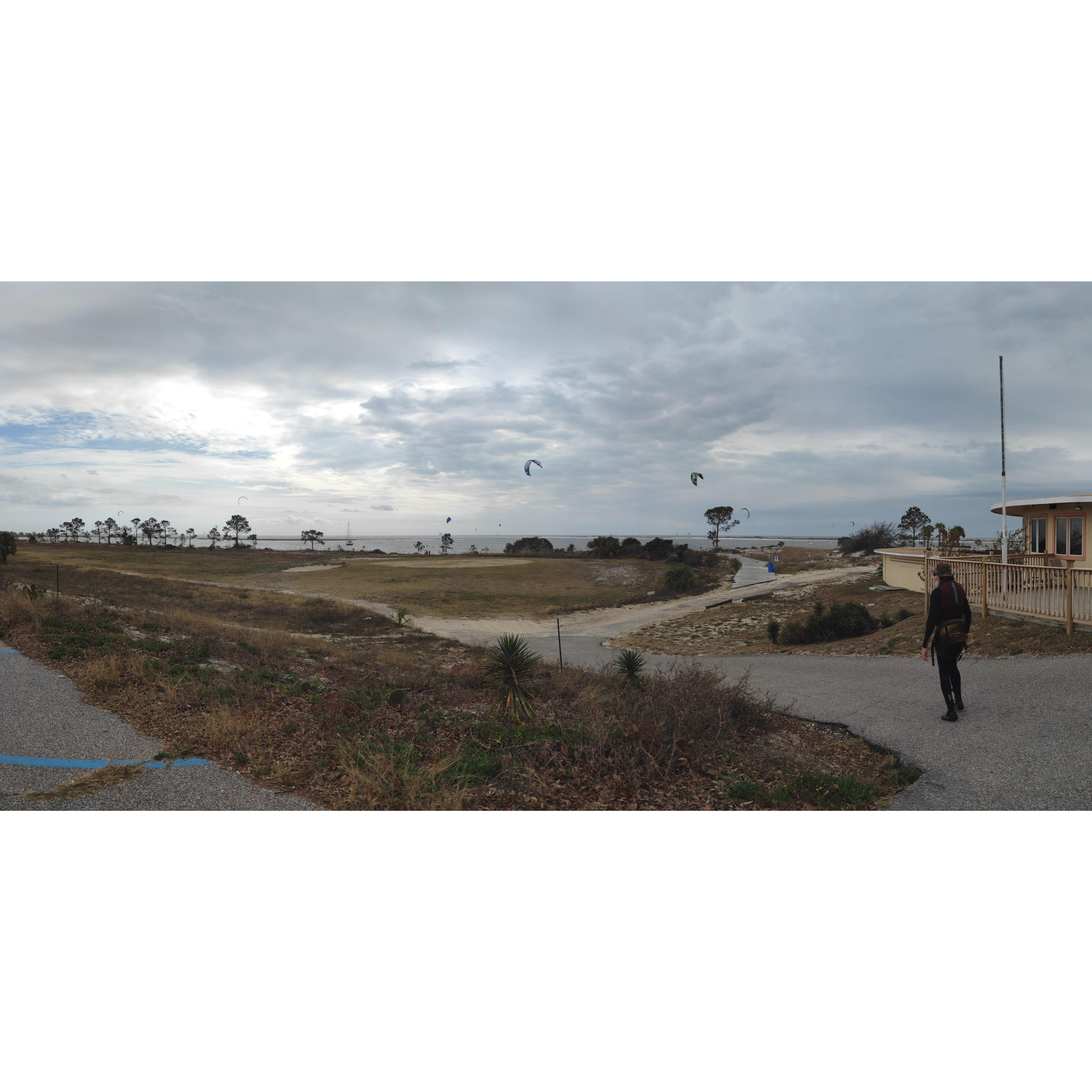 Our Home Spot, Dauphin Island, AL kitesurfing