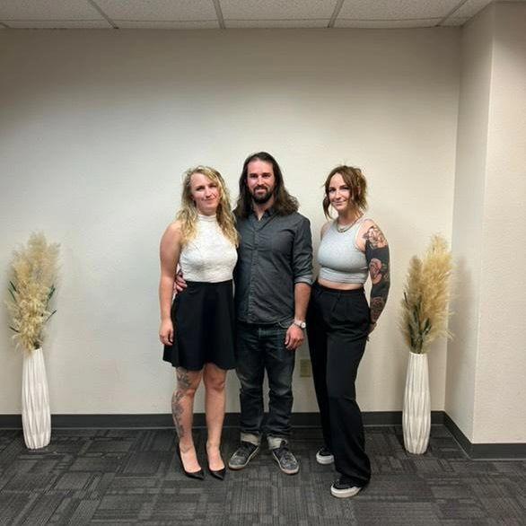 After we said 'I do' at the courthouse with our best friend Kayla as our witness!