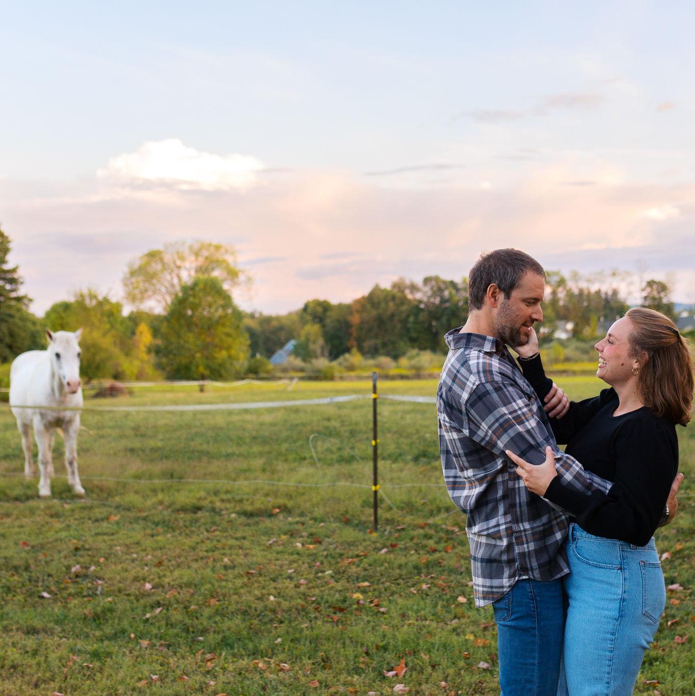 An old friend of Chris's, one of our first date spots, and the only witness to our engagement on 4.13.25. We love this spot and this horse!