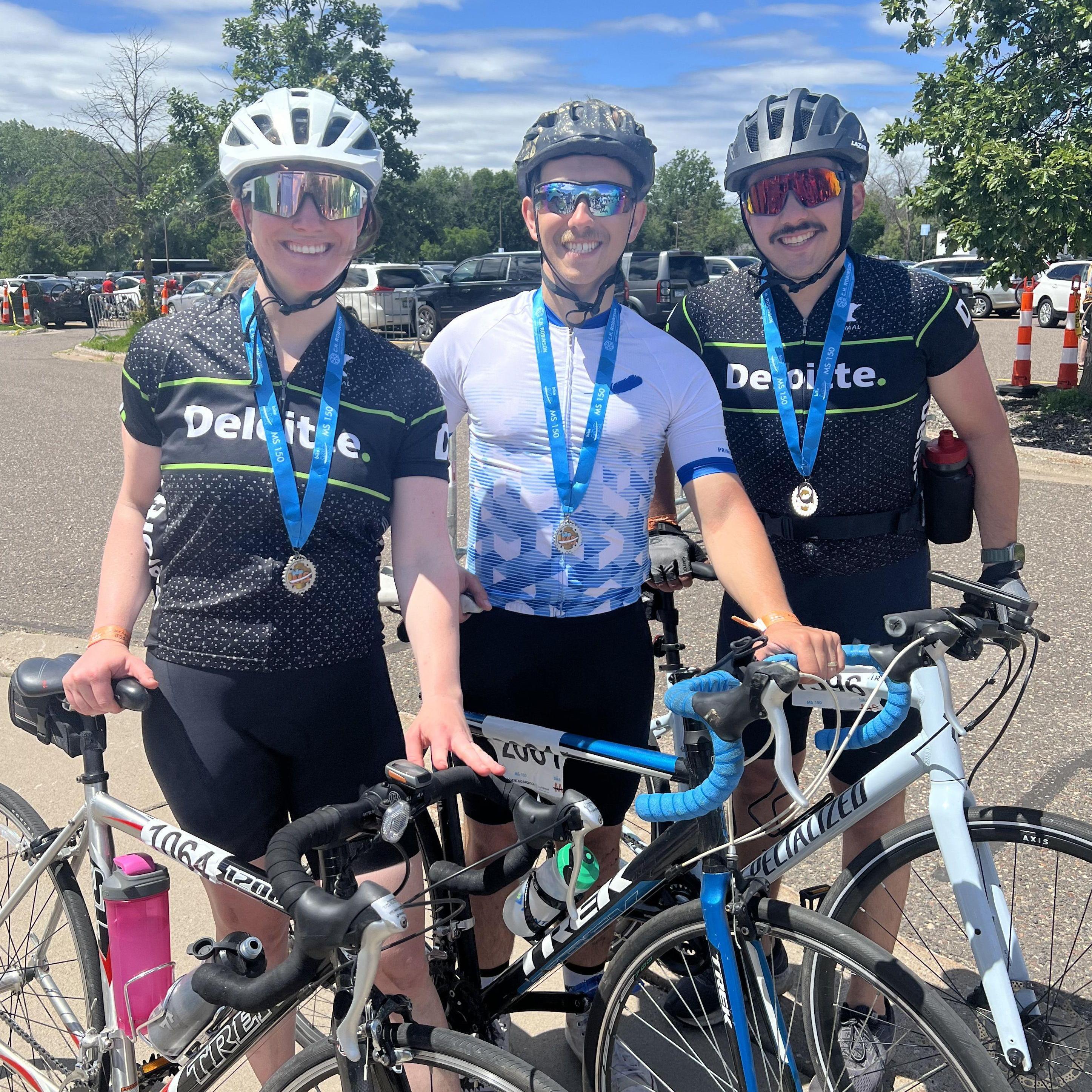 MS150 150-mile bike ride! Featuring Bobby, our groomsman and officiant