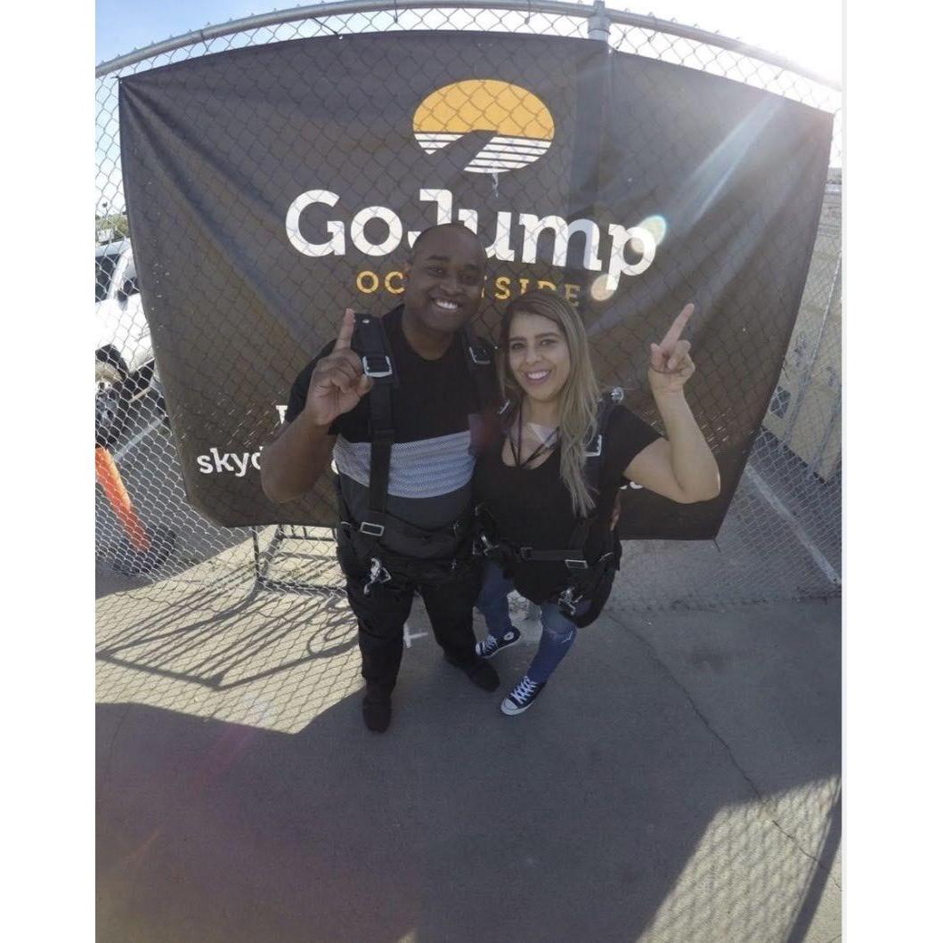 About to skydive