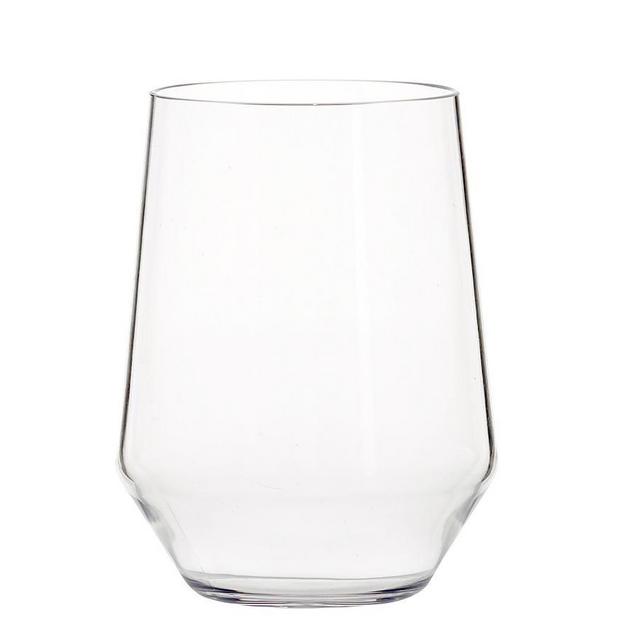 Happy Hour Acrylic Stemless Wine, Each - Clear