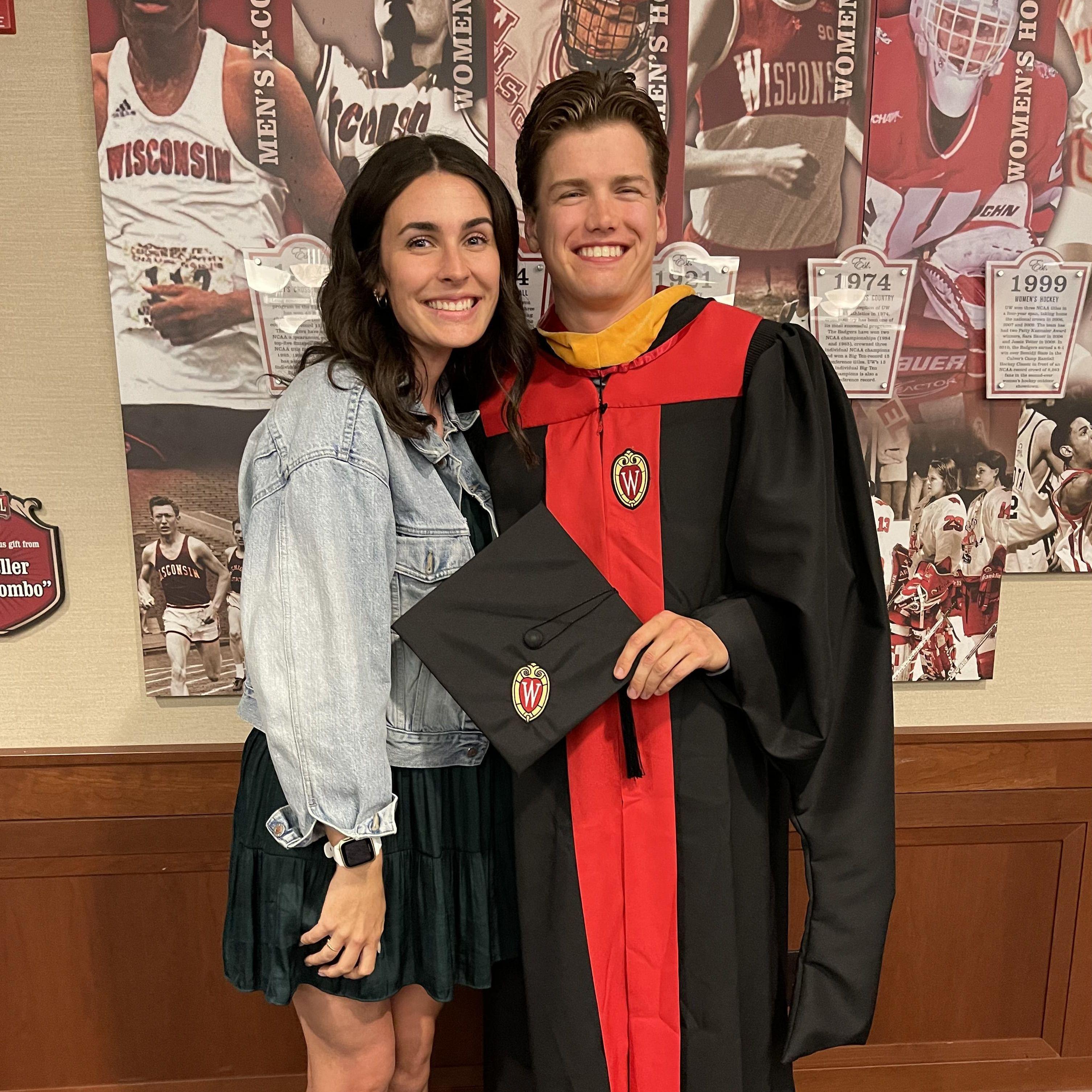 Liam graduated from his AT program!
