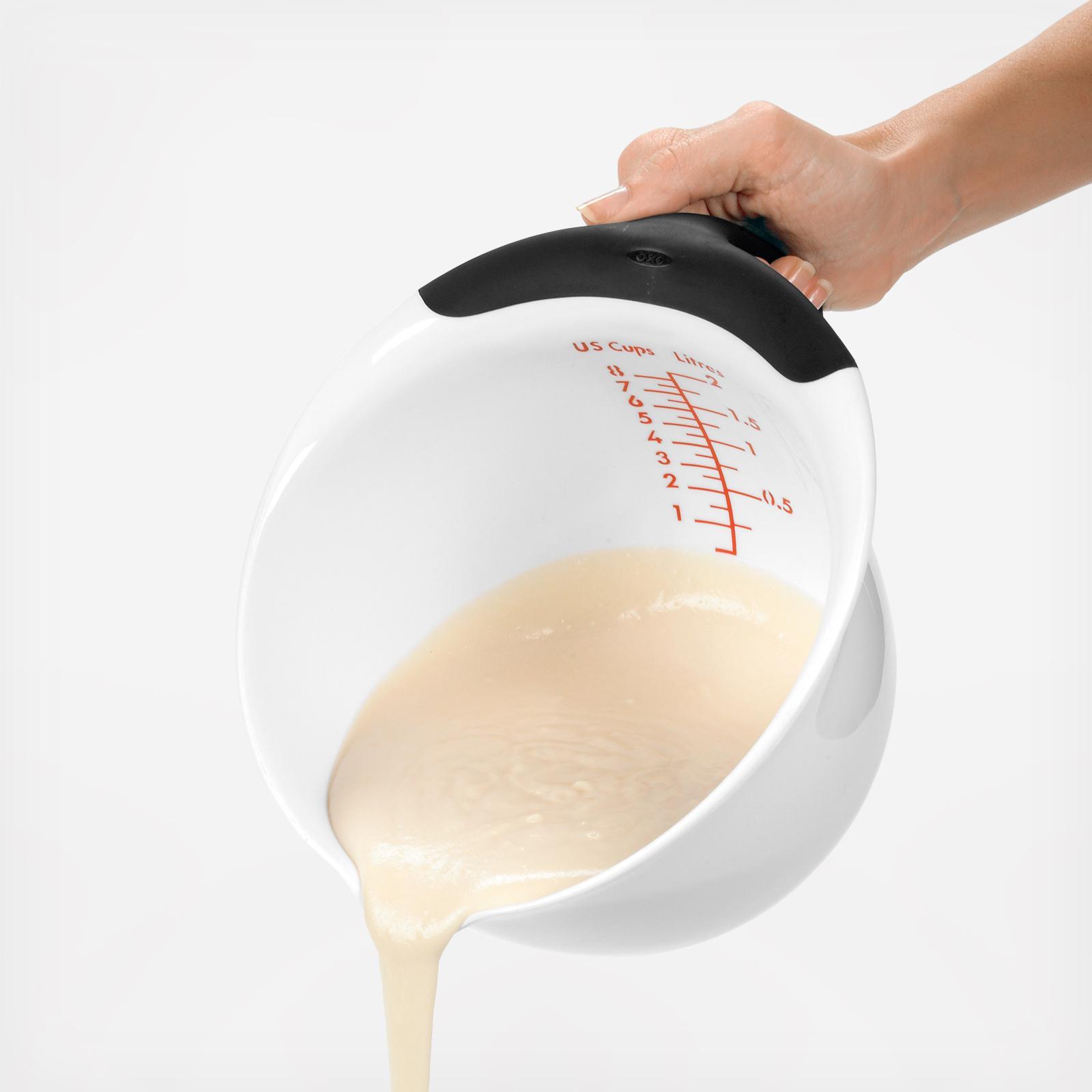  OXO Good Grips 4Qt BPA Free Plastic Batter Mixing Bow with Lid,  White : Everything Else