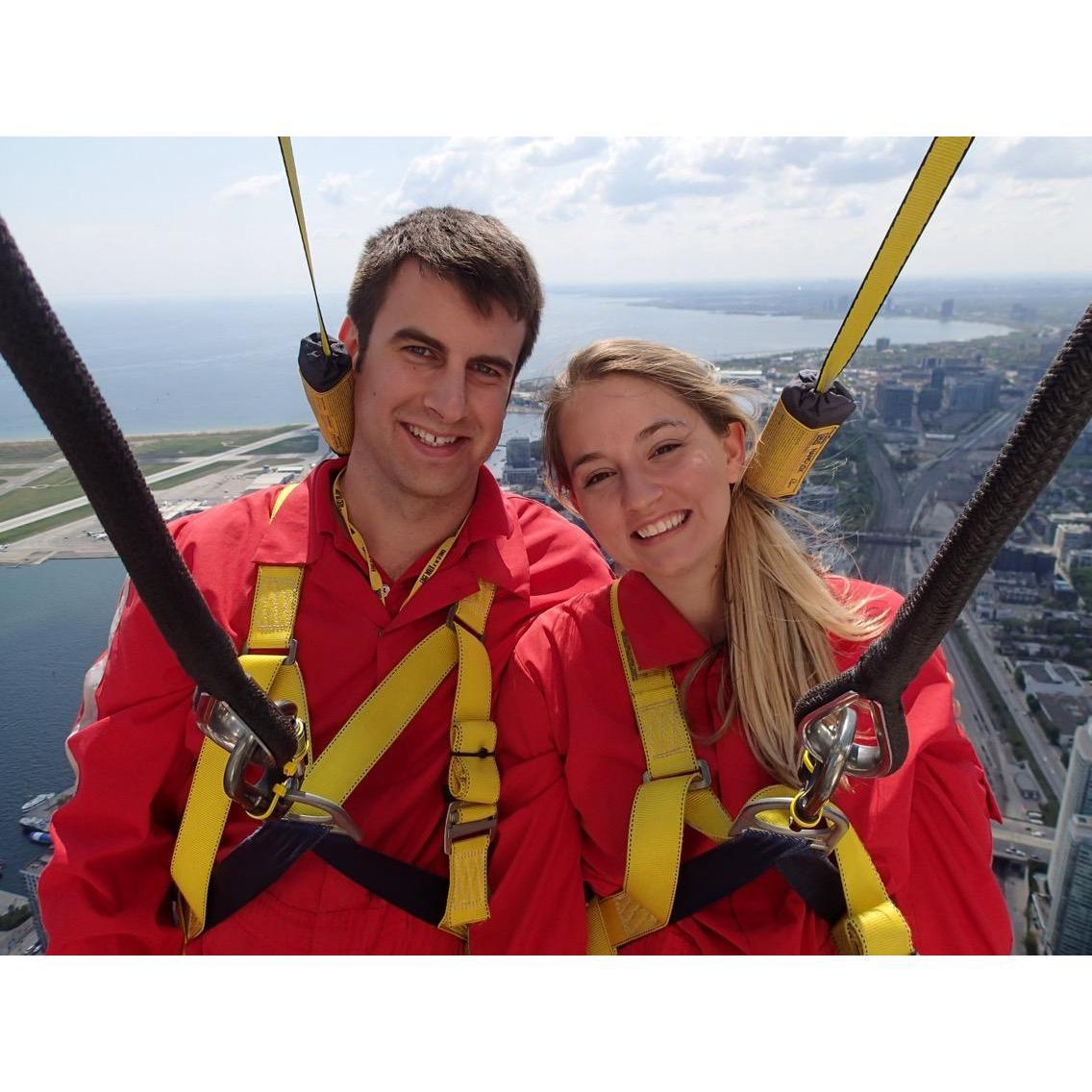 CN Tower Walk, Devon's Birthday, May 2016