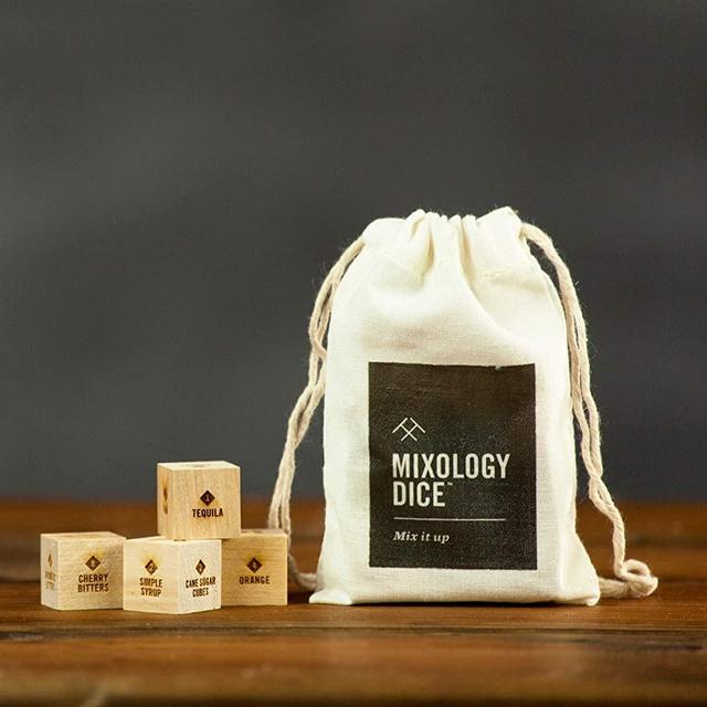 Mixology Dice® (pouch)//Cocktail inspiration, gifts for him, men, guys, bartender, hostess, or coworker