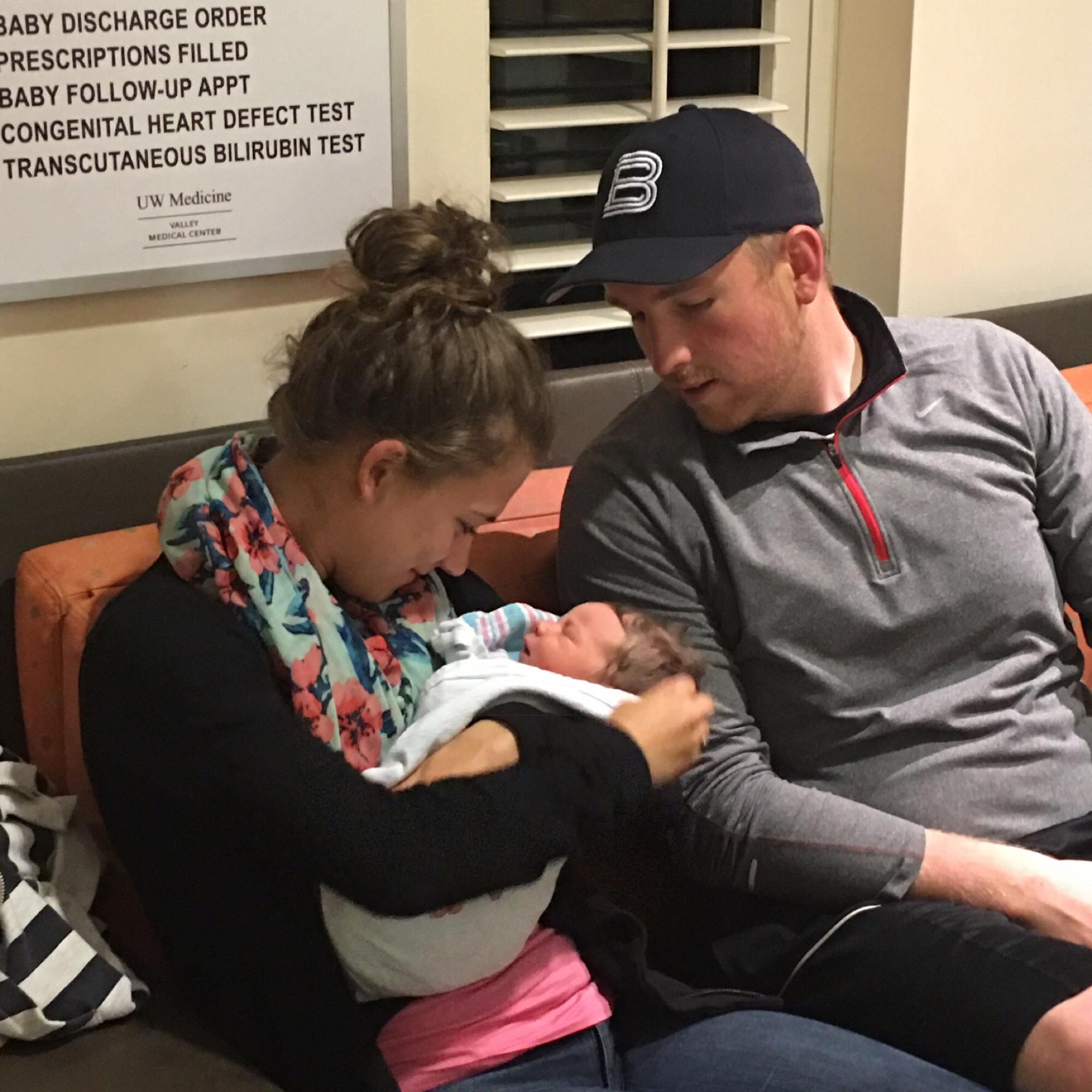 Meeting Kai Schmal (Jacob's sister Emily and her husband Nick's son) for the first time