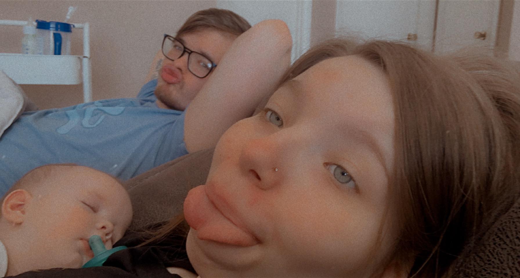 Chilling at home on the couch