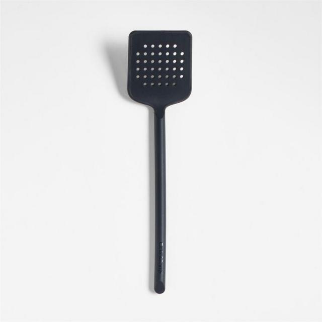 Black Silicone Slotted Turner