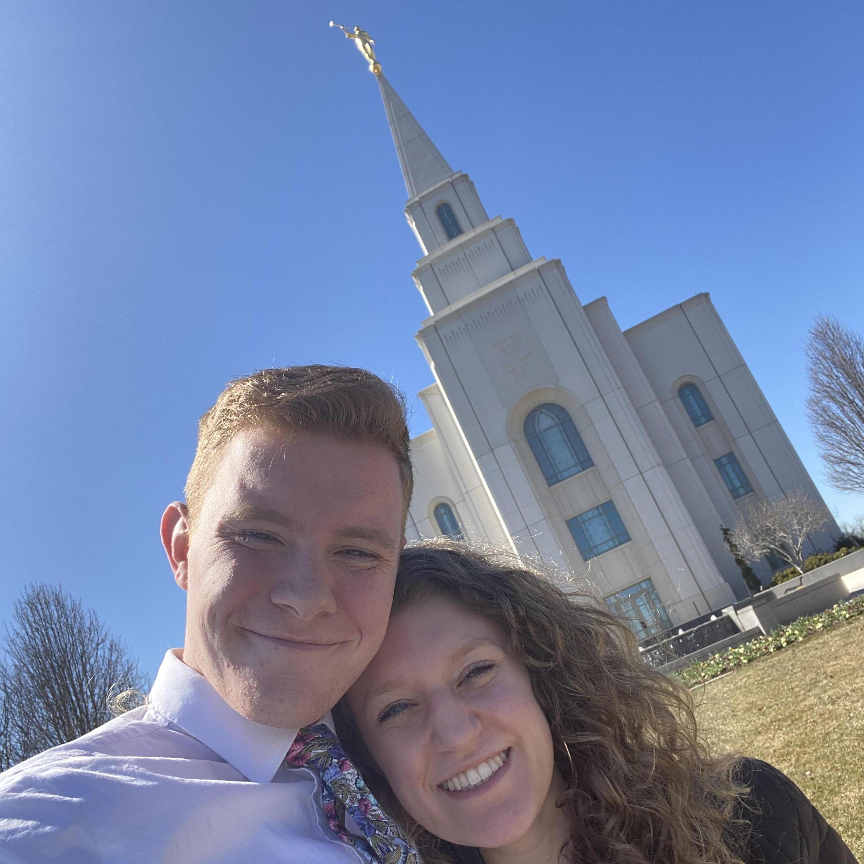 Our first temple date at the Kansas City, Missouri Temple
