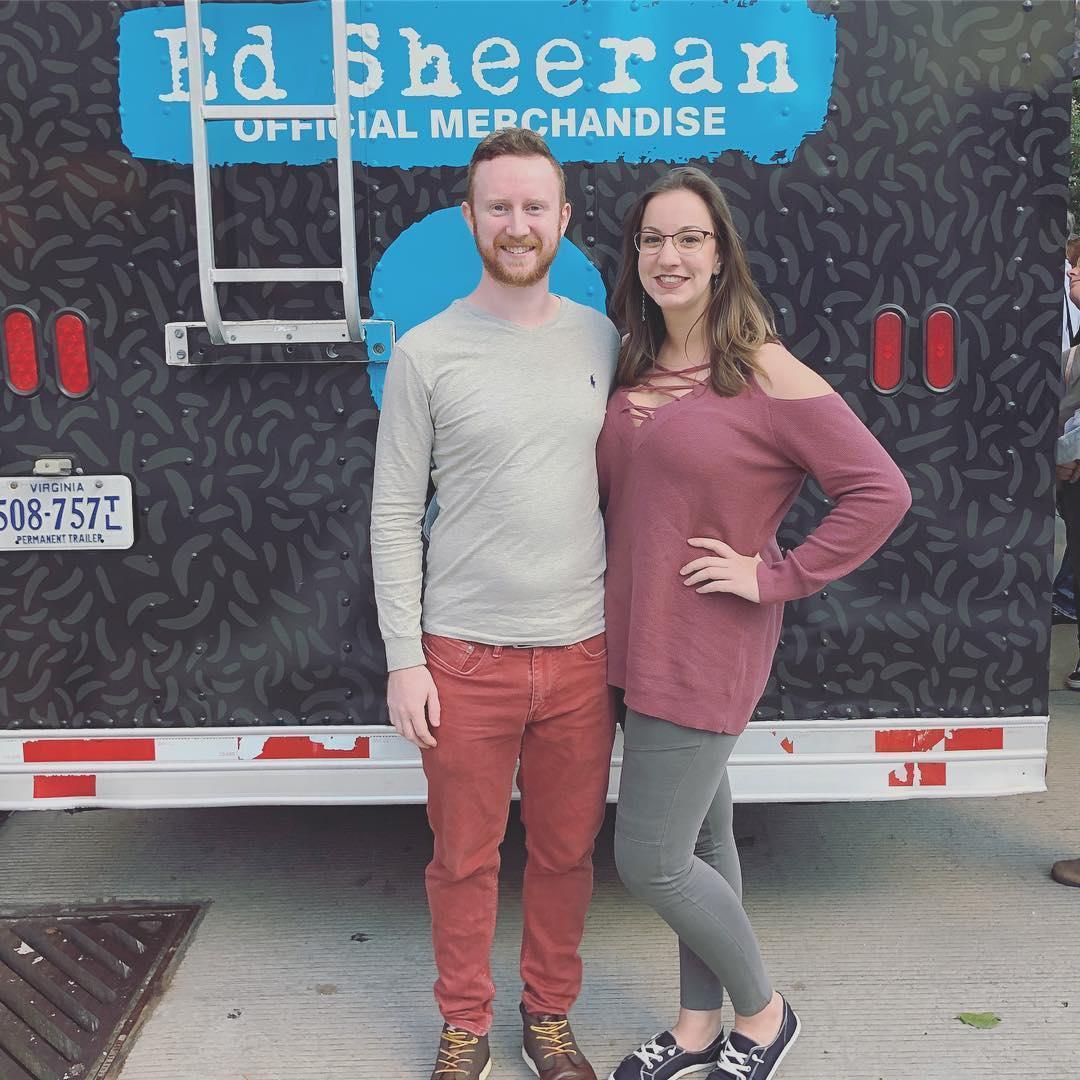 Ed Sheeran concert with my red head!