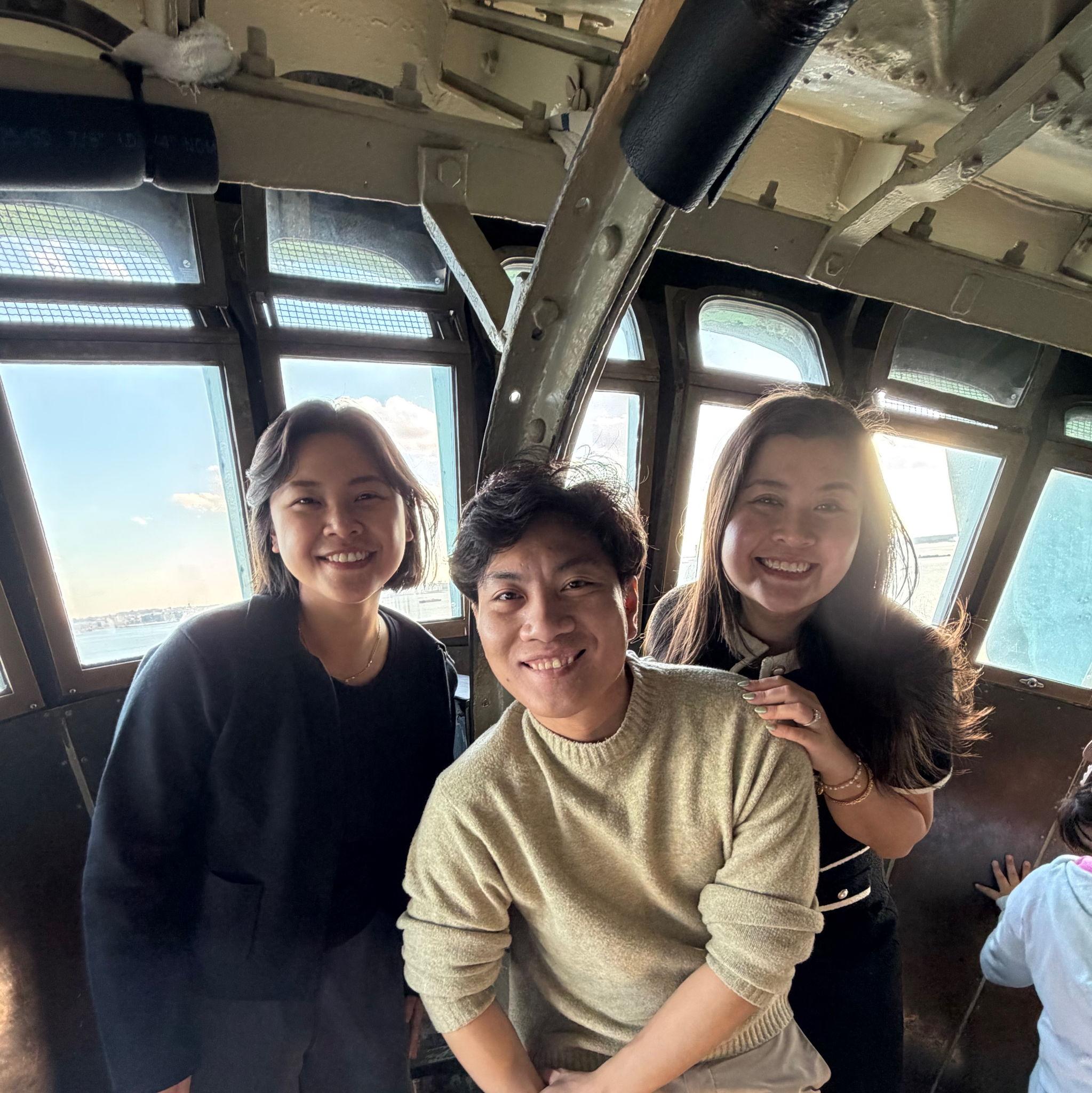 When we decided to climb on top of Statue of Liberty