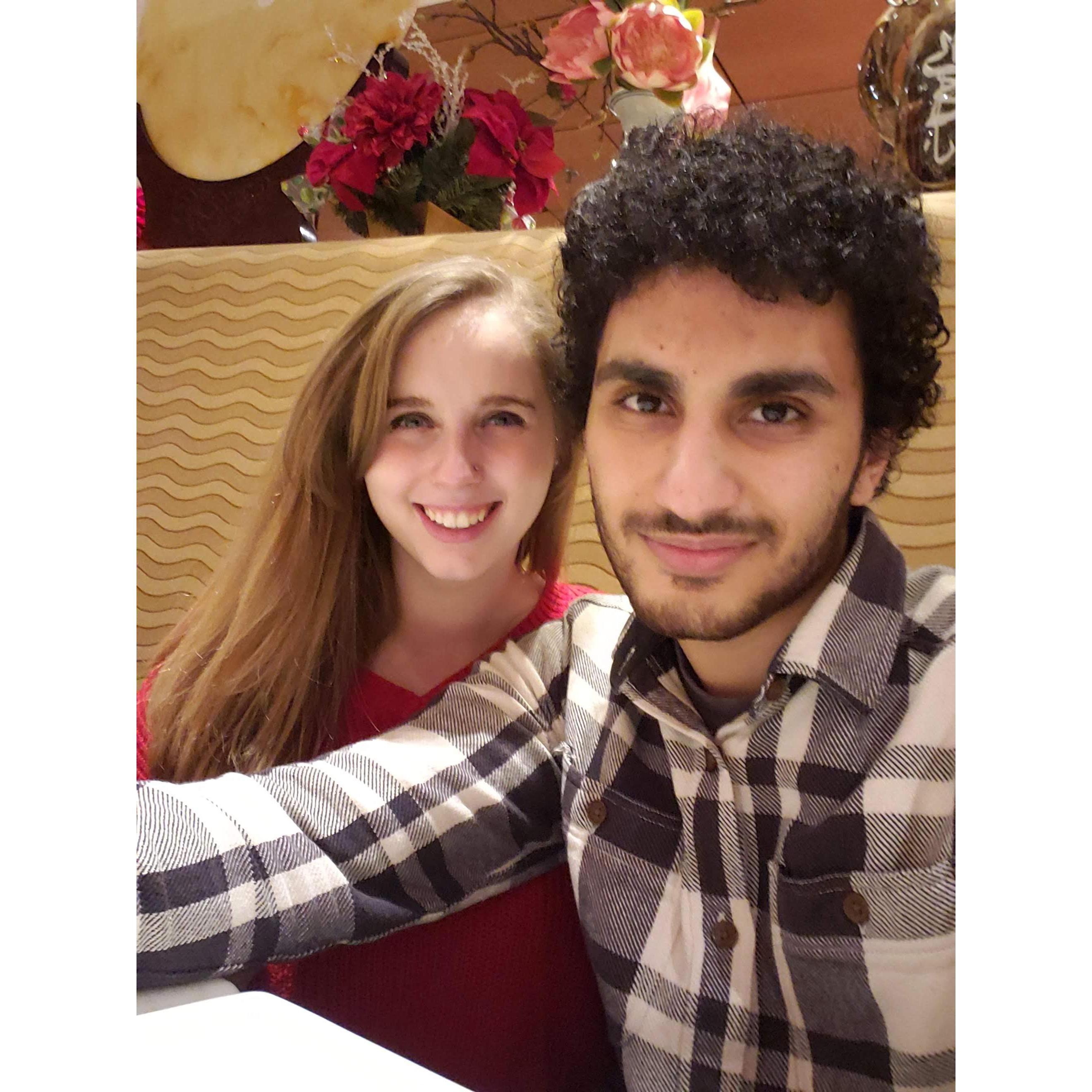 Our final date night as an unmarried couple! (P.S. - Try Sake in Latham. The food is amazing!)