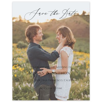 Dusty Blue Wedding Digital Save the Date - Bellfort Photo