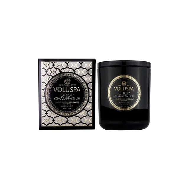 Voluspa Crisp Champagne Boxed Classic Candle
