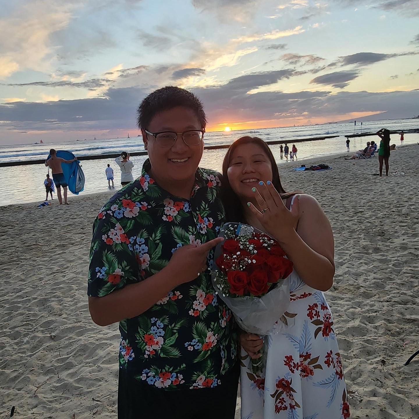 The day we got engaged. September 21, 2023