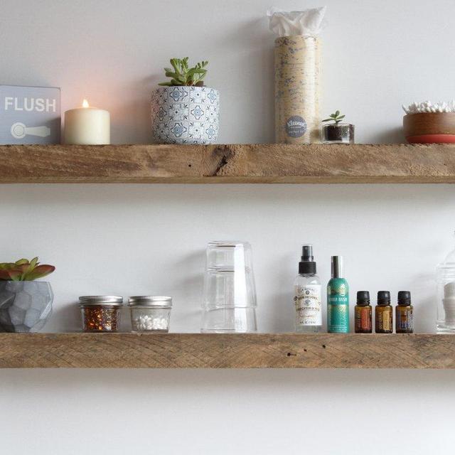 Reclaimed Floating Shelves