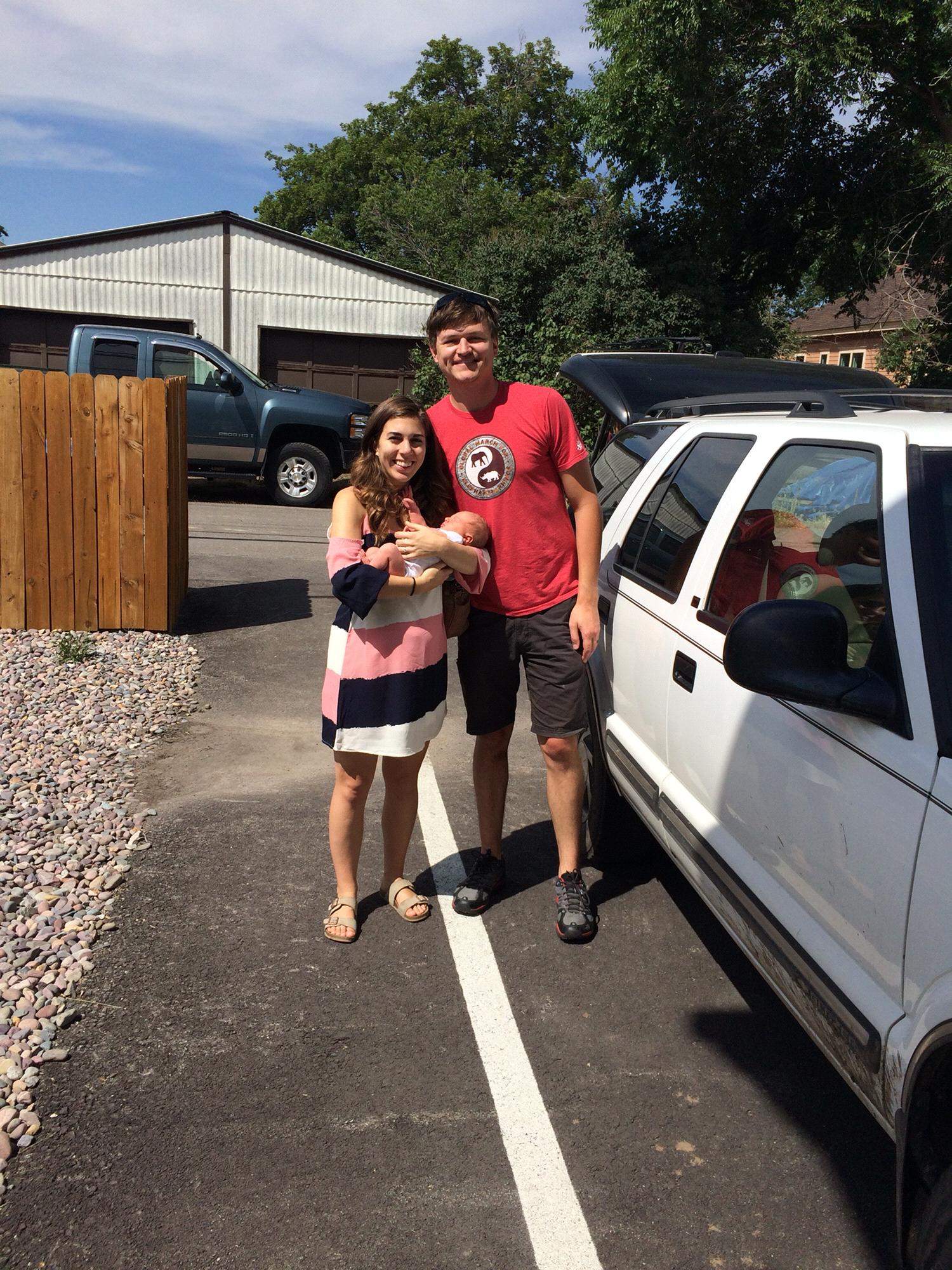 Bringing Leo home from the hospital