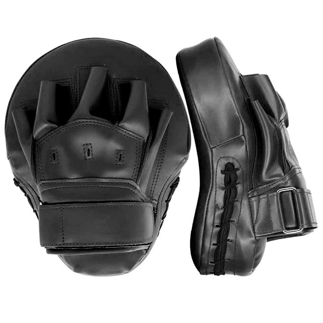 Valleycomfy Boxing Curved Focus Punching Mitts- Leatherette Training Hand Pads