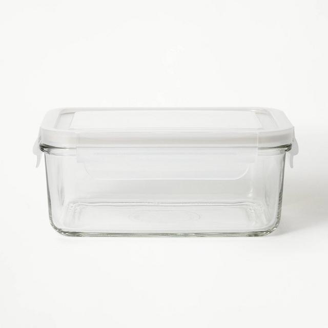 4.33 Cup Glass Food Storage Container Clear - Figmint™