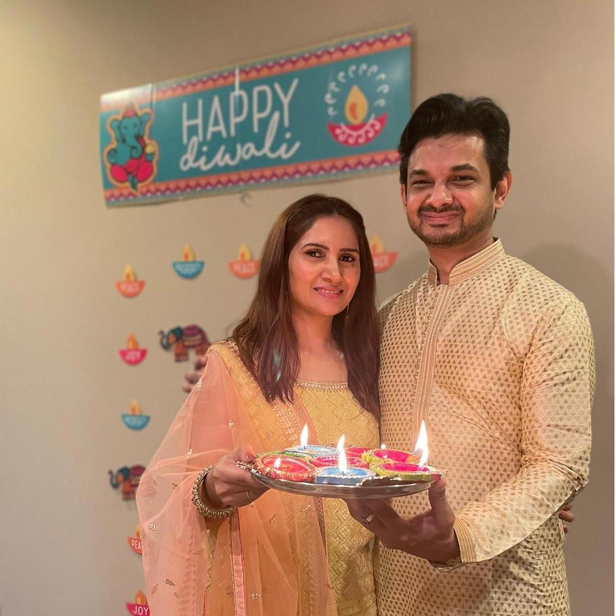 Celebrating the festival of lights, our first Diwali together !