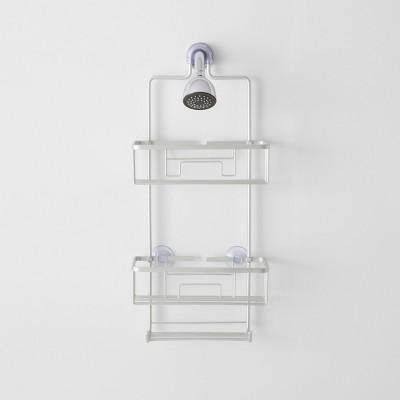 Large Rustproof Shower Caddy With Lock Top Gray  - Made By Design™