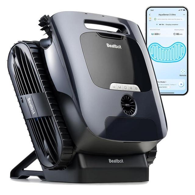 Beatbot AquaSense 2 Ultra Cordless Pool Vacuum Robot for Complex Pools, Pool Mapping with AI Camera, 5-in-1 Cleaning, Water Surface Cleaning, Water Clarification, Smart Surface Parking – Midnight Blue