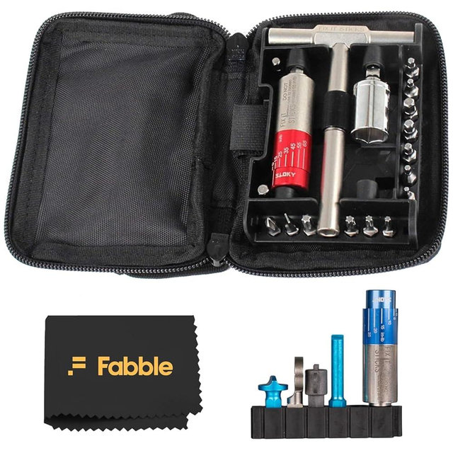 Fix It Sticks 15-65 Inch All-In-One Torque Driver Kit with T-Way Wrench Bundle with Red Dot Optics Expansion Pack, Mini Torque Driver, Tools & Case – Precision Maintenance Kit