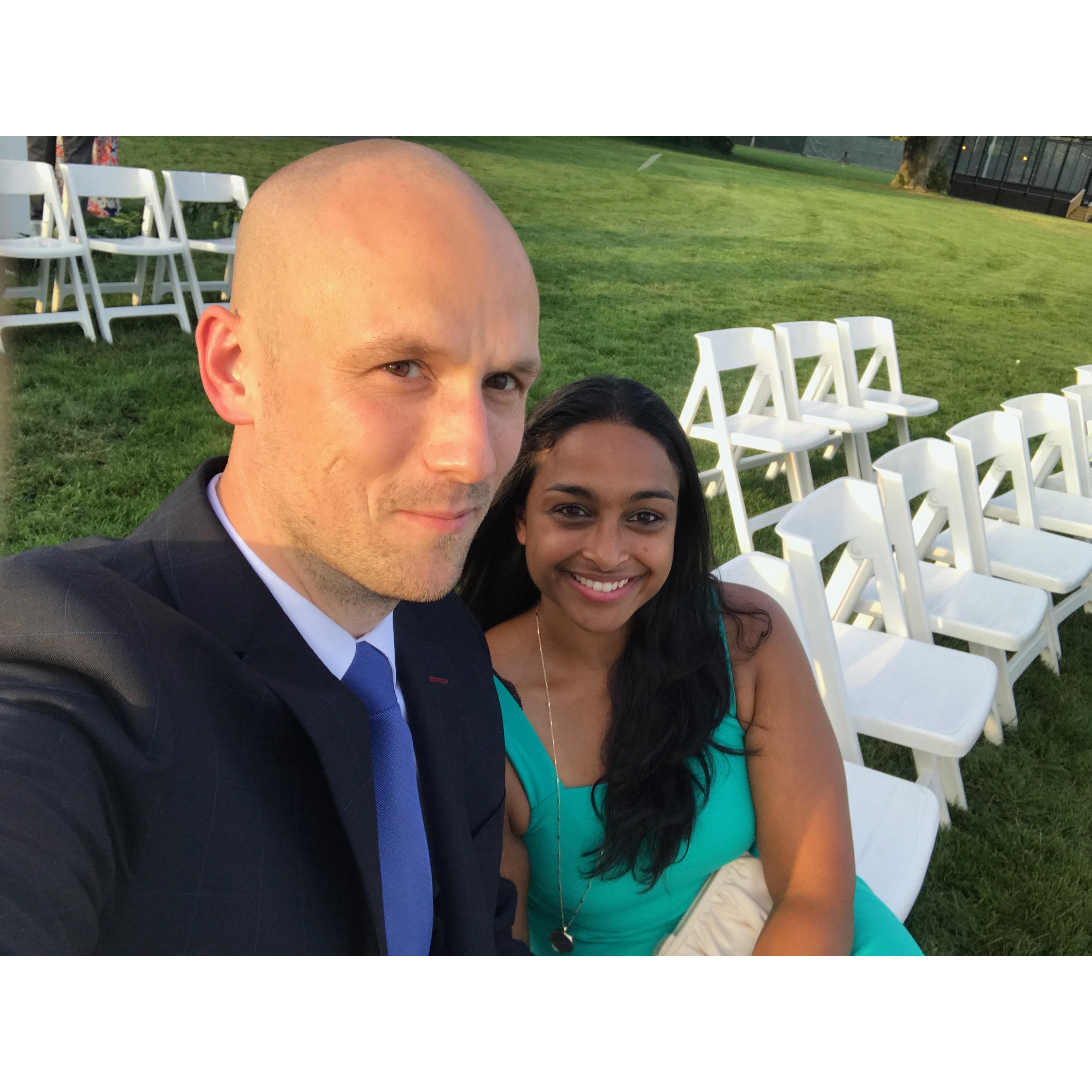 Our first wedding together!
