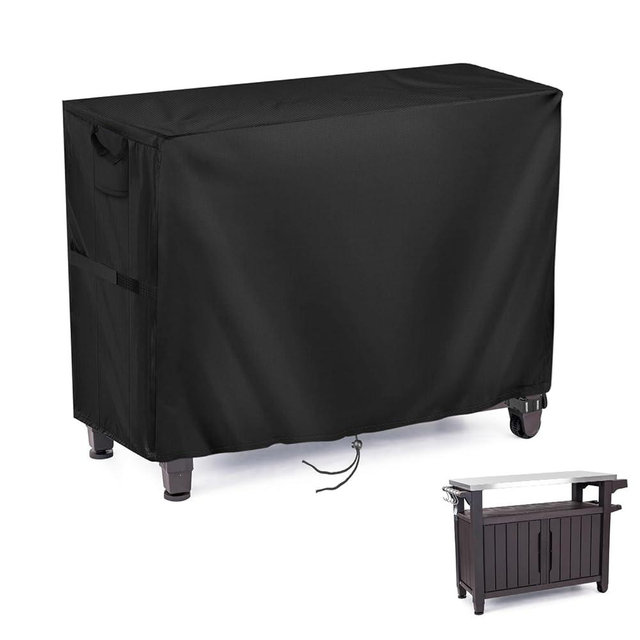 Jungda Prep Table Cover for 52 Inch Keter Unity XL Portable Outdoor Table and Storage Cabinet, Outdoor Bar Tables Cover Waterproof Heavy Duty for Patio Grill Tables