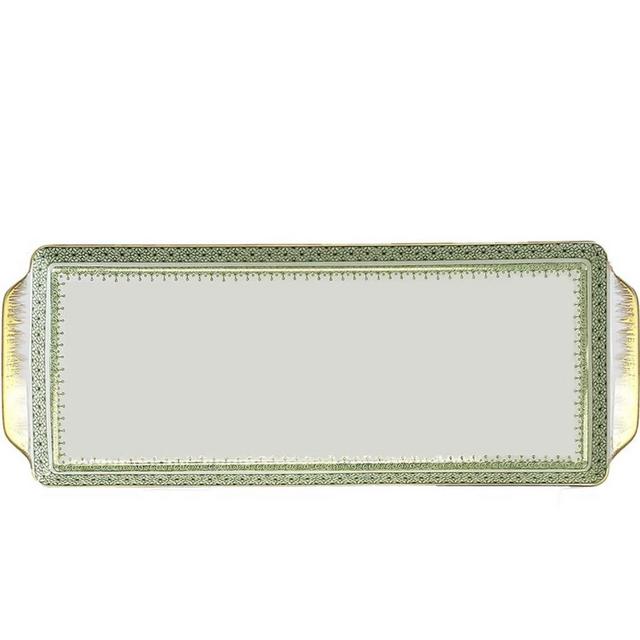 The Ivy House - Lace Apple Green Lace Sandwich Tray