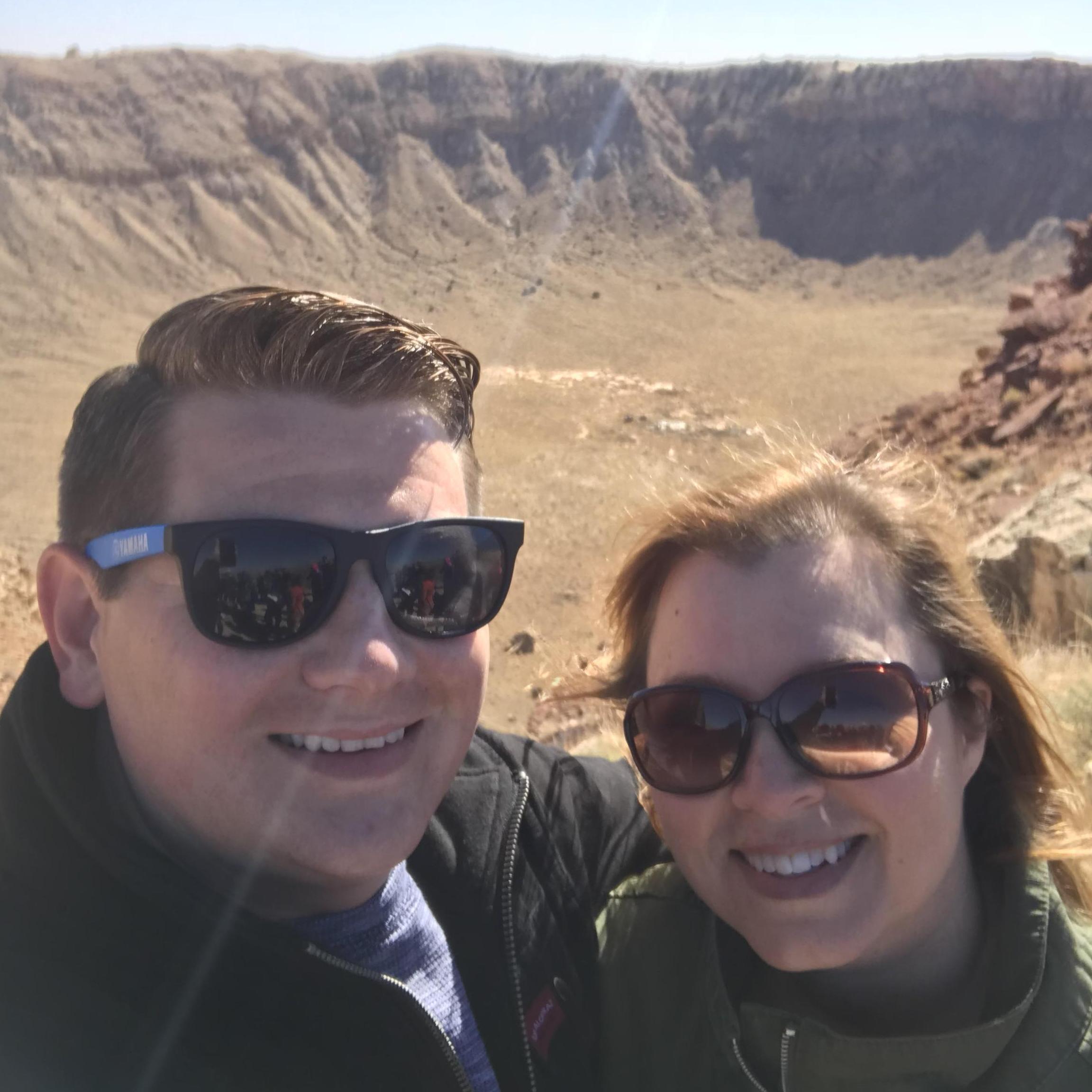 Flagstaff AZ, at the Meteor Crater 2017