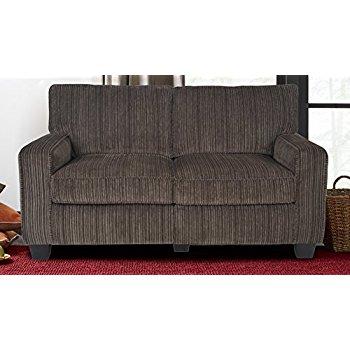 Serta RTA Palisades Collection 61" Loveseat in Riverfront Brown