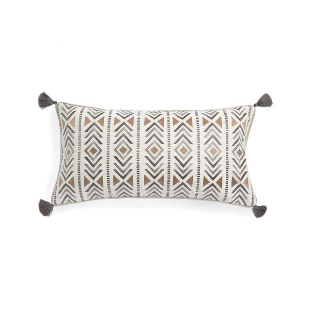 Levtex Santa Fe Embroidered Decorative Pillow, 12" x 24"