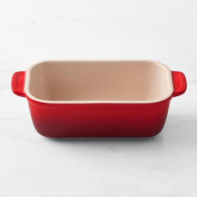 Le Creuset San Francisco Stoneware Loaf Pan- Color: Red