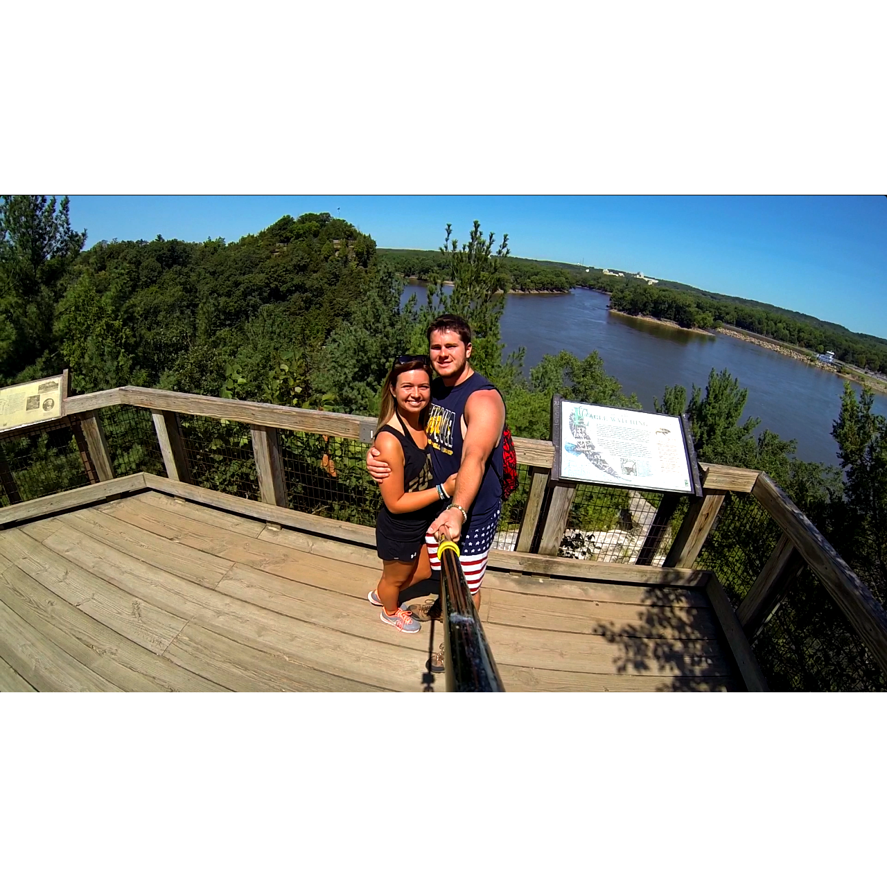 First time hiking together, Starved Rock State Park.