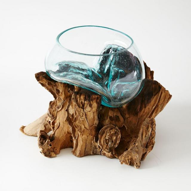Wood + Glass Terrarium, Large
