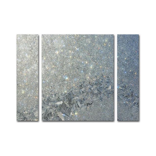 Kurt Shaffer 'Frost Pattern Sun Stars' Multi Panel Art Set Large - 25" x 30" x 2"