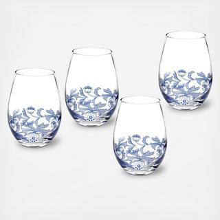 Blue Italian Tumbler, Set Of 4