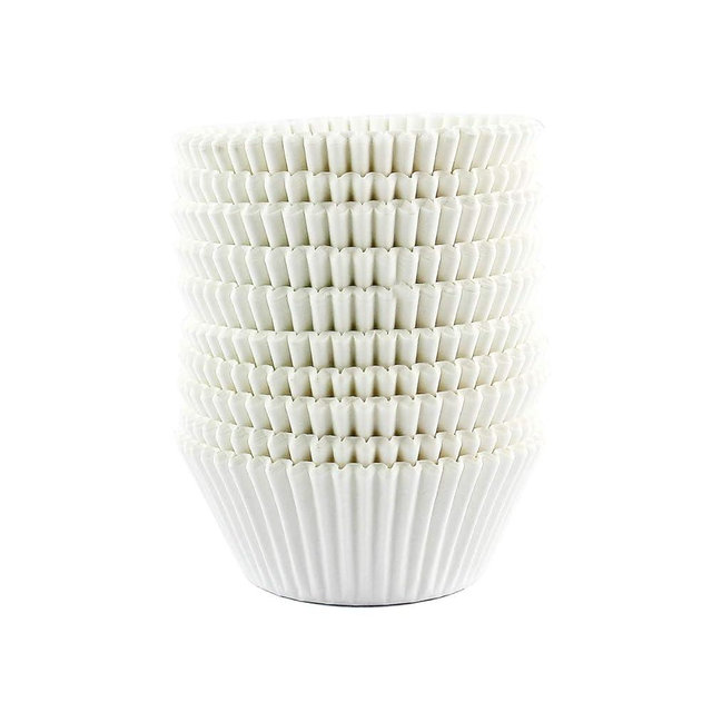 Warmparty Baking Cups Cupcake Liners, Standard Sized, 300 Count (White)