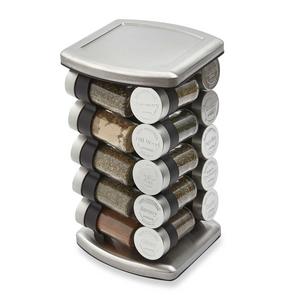 Olde Thompson 20 Jar Embossed Revolving Spice Rack