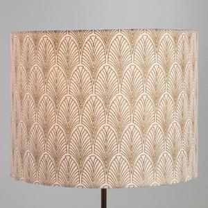 Gold Fan Cotton Drum Table Lamp Shade