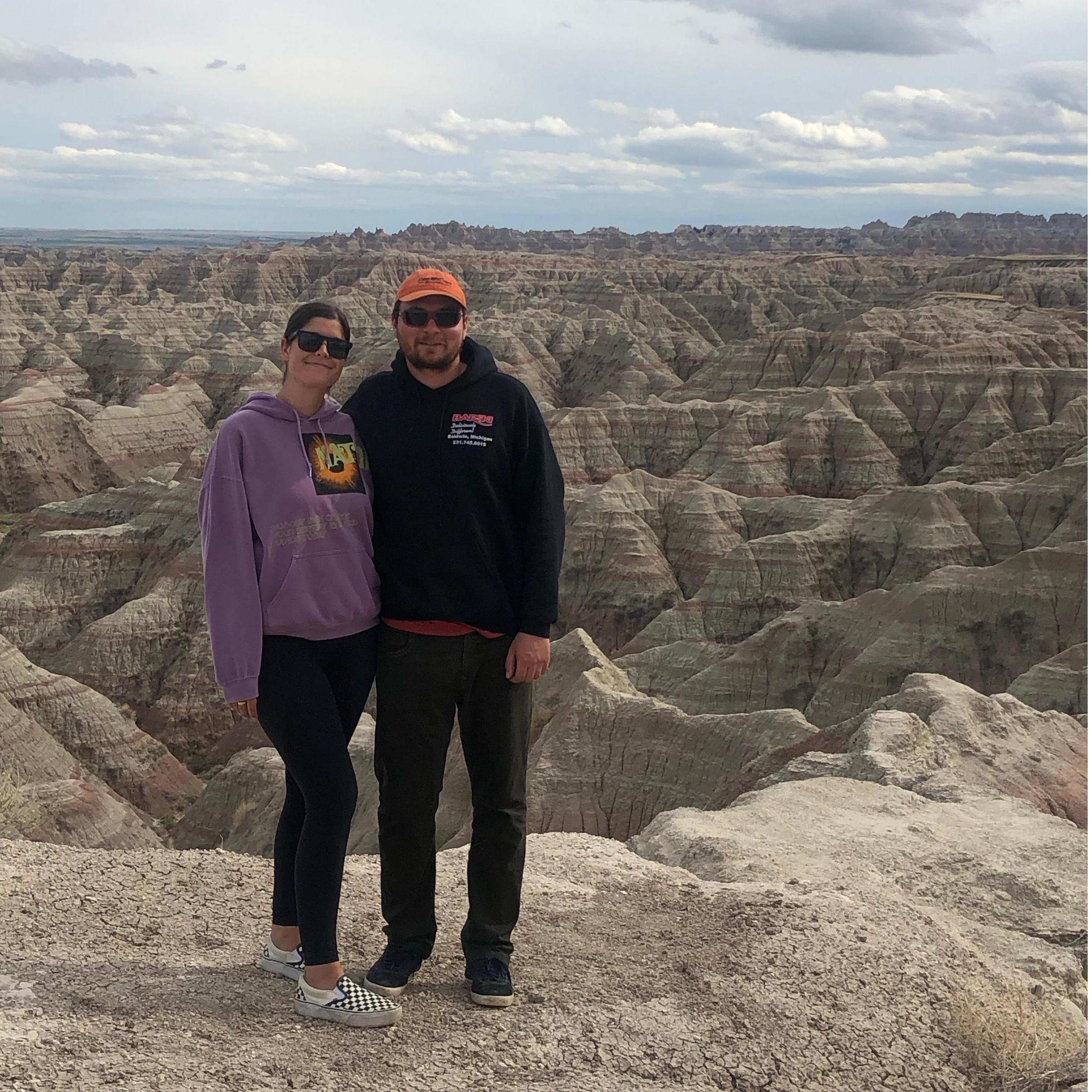 Stopping at Badlands National Park on our way to Montana