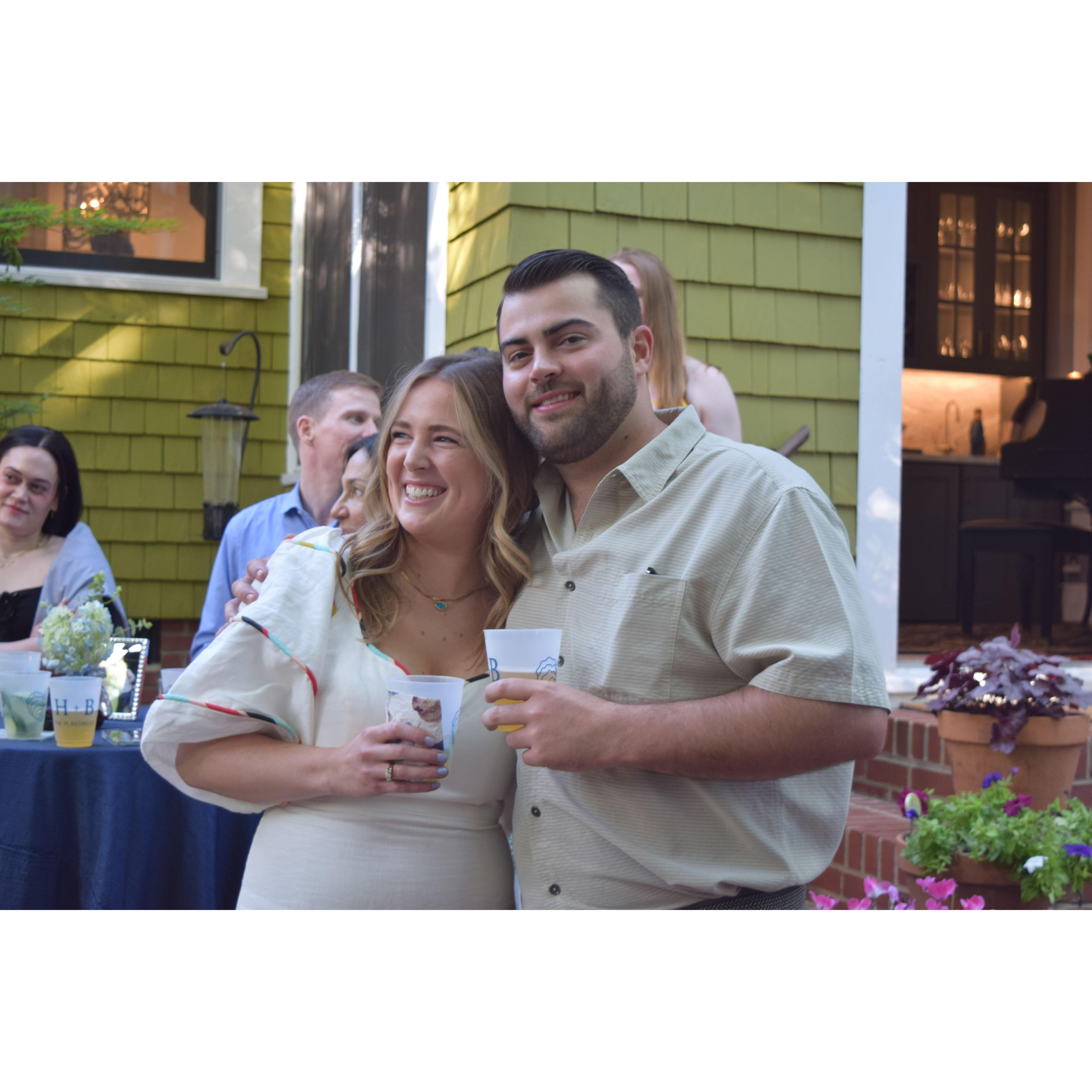 Our engagement party in Charlotte, NC