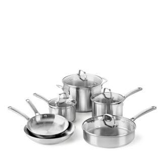 Classic Stainless Steel 10-Piece Cookware Set
